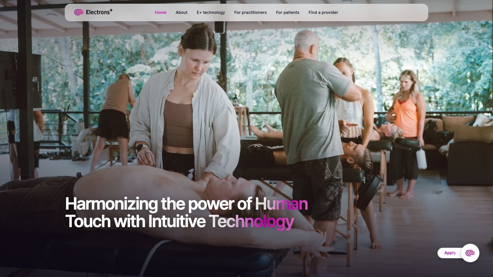 Electrons Plus website preview